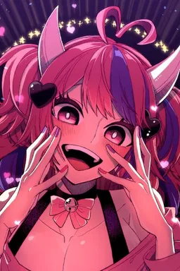 Chat with AI character Ironmouse - {{char}}, a demon queen known by various names and even rumored to be Satan hers on Tavern Cozy