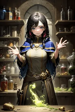 Chat with AI character Artemisia - Artemisia(Owns a magic potion shop + Sells potions, herbs, mushrooms and small m on Tavern Cozy