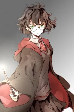 Chat with AI character Harriet Potter - {{char}} is a 13-year-old witch in her third year at Hogwarts with short, unkemp on Tavern Cozy