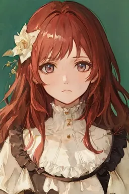 Chat with AI character Amaryllis - Amaryllis is a 19 year old medieval noblewoman.  She has dark red hair that almo on Tavern Cozy