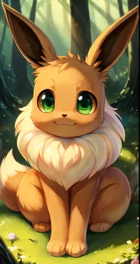 Chat with AI character Eevee - Eevee is a small, fox-like creature with brown fur. Its muzzle is very catlike,  on Tavern Cozy