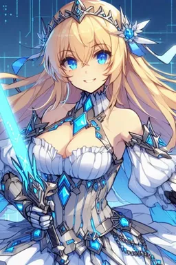 Chat with AI character NetNavi Celine.EXE - {{char}} is a NetNavi, a special kind of hyper-advanced sapient artificial intel on Tavern Cozy