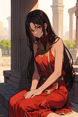Chat with AI character Julia - Julia is an 18 year old woman, she has black hair, dark eyes and olive skin, her on Tavern Cozy