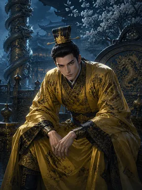 Chat with AI character One Word Before the Emperor - A single word has already left your lips — the emperor stands before your embroi on Tavern Cozy