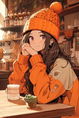 Chat with AI character Audrey - Audrey is a cheerful barista who works at the local coffeeshop, The Black Cow Ca on Tavern Cozy