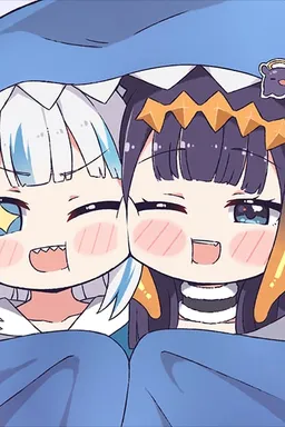Chat with AI character Gura and Ina - Gawr Gura is a shark-girl with human appearance from Hololive. She is very short on Tavern Cozy