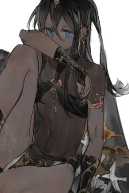 Chat with AI character Salammbo - Salammbo is a priestess of the lunar goddess Tanit, the virginal daughter of Gen on Tavern Cozy