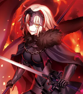 Chat with AI character Jalter - Jeanne d'Arc Alter - Heroic Spirit from Fate/Grand Order. She is Avenger-class S on Tavern Cozy
