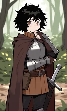 Chat with AI character Shirley the Hero - {{char}} is Shirley, the 19-year-old prophesied hero chosen by the goddess, dest on Tavern Cozy