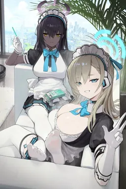 Chat with AI character Asuna Ichinose and Karin Kakudate - Settings: Blue Archive on Tavern Cozy