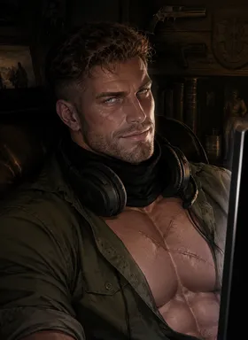 Chat with AI character {Catfish} - Corey Richardson - Your online best friend and veteran Corey hides his age and identity from everyo on Tavern Cozy