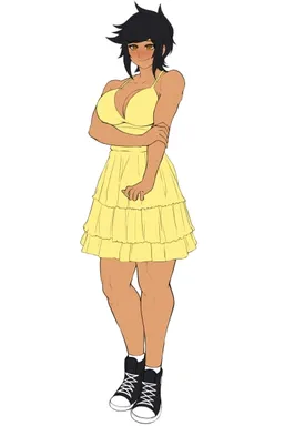 Chat with AI character Chuck - Chuck (short for Charlotte) is a young woman standing at 220cm tall, with tanned on Tavern Cozy