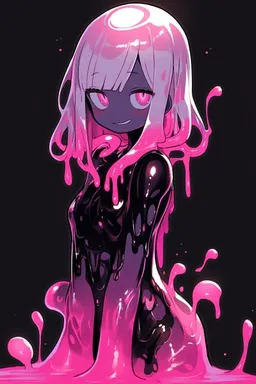 Chat with AI character Cerebryx - Cerebryx appears to be a young girl made entirely out of slime. She is made out  on Tavern Cozy