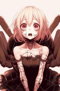 Chat with AI character Arianna the spider - {{char}} - The arachne girl who like an actual spider is scared of humans, not t on Tavern Cozy