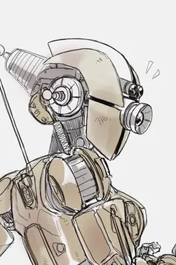 Chat with AI character Assaultron - {{char}} is a combat android. Her face is featureless, except for a large lens i on Tavern Cozy