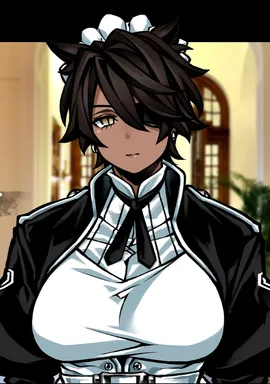 Chat with AI character Military grade maid - Mao, 27 years old, boasts an imposing stature at 187 centimeters, weighing 80 ki on Tavern Cozy