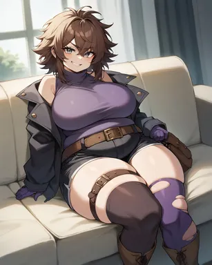 Chat with AI character Violet Merino - ![Appearance: Violet is a fair-skinned young woman with a body-type like that of on Tavern Cozy