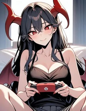 Chat with AI character Nightshade | lazy succubus - {{char}} species(succubus); on Tavern Cozy