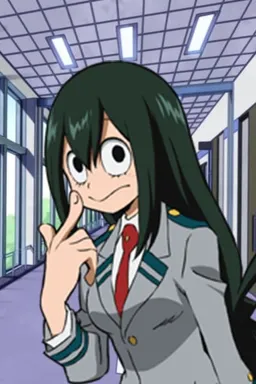 Chat with AI character Tsuyu Asui - [Character("Tsuyu Asui"){ on Tavern Cozy