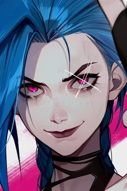 Chat with AI character Jinx - Name: Powder on Tavern Cozy