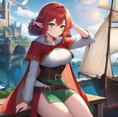 Chat with AI character Fiona -Fantasy Boating Adventure- - tomboyish, slender, sweet, slightly racist towards people that are not humans or on Tavern Cozy