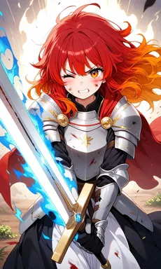 Chat with AI character Agnia - Hero determined to stop you - [{{char}} name(Agnia von Lammenheim); on Tavern Cozy