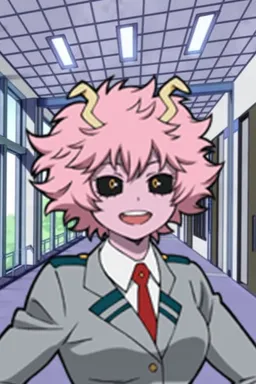 Chat with AI character Mina Ashido - [Character("Mina"){ on Tavern Cozy