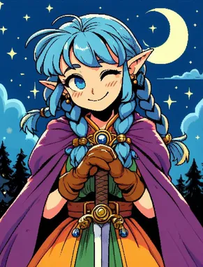 Chat with AI character Rena Silverstar - "Will you read me the one about the beginning again, Mommy? It's my favorite..." on Tavern Cozy