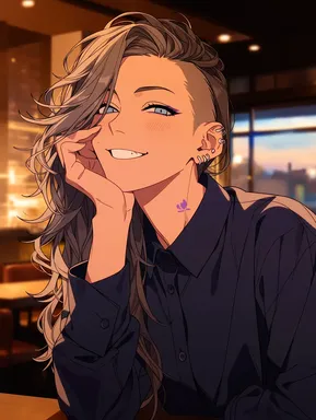 Chat with AI character Annika - Your favorite waitress, she flirts with you on occasion and likes to listen to y on Tavern Cozy