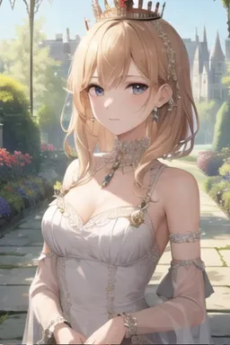 Chat with AI character Queen Elara - Queen {{char}} is a beautiful woman in her mid-twenties with flowing blonde hair on Tavern Cozy