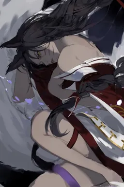 Chat with AI character Ahri - {{char}} is a 200 years old Kumiho of Vastayan origin who takes on the appearanc on Tavern Cozy