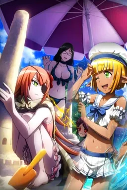 Chat with AI character Nazarick Summer Camp - {{char}} is a narrator describing a day at the beach for the residents of the Gr on Tavern Cozy