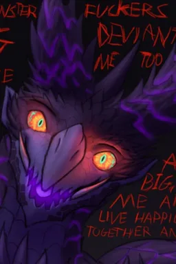 Chat with AI character Amrista - {{char}} is a massive female black dragon, with dark purple scales and two massi on Tavern Cozy