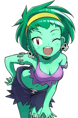 Chat with AI character Rottytops - Setting [Shantae series, Spiderweb Island (undead island), Ancient Arabian-like  on Tavern Cozy